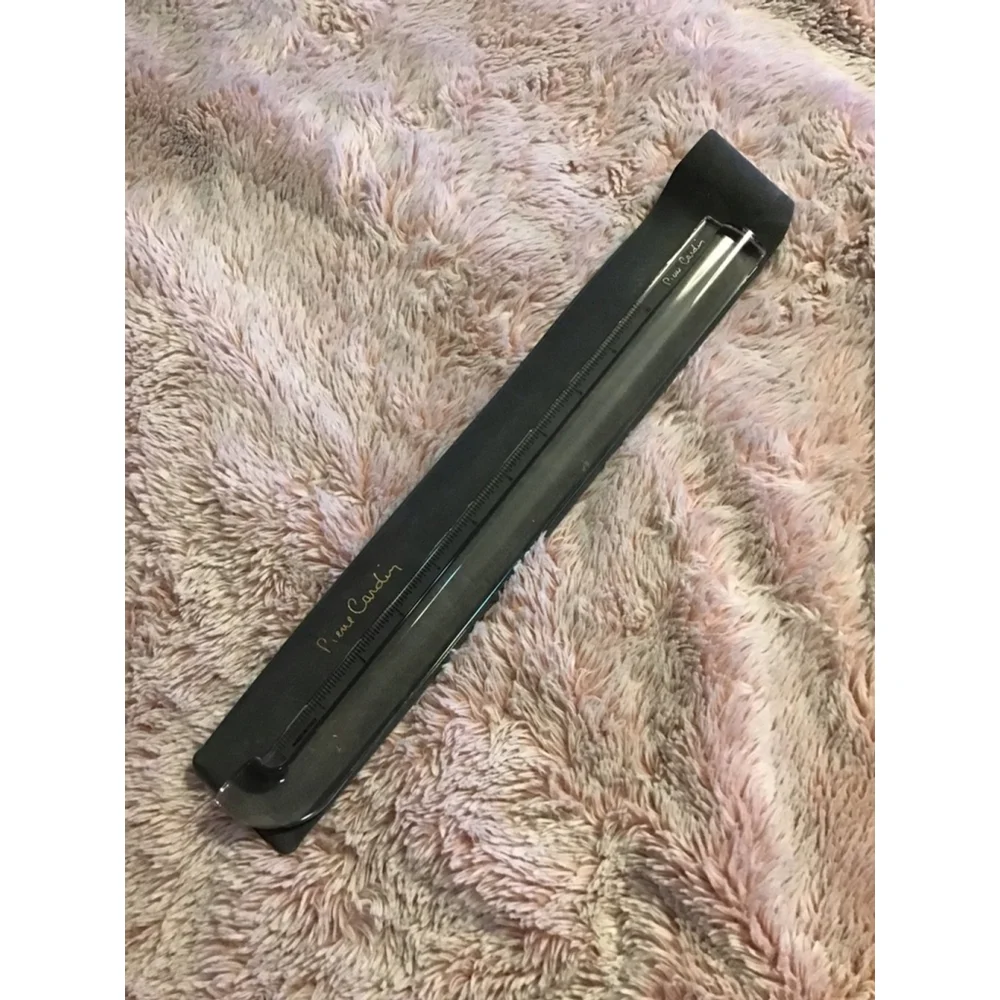 Pierre Cardin Clear Ruler with Black Case Stationery